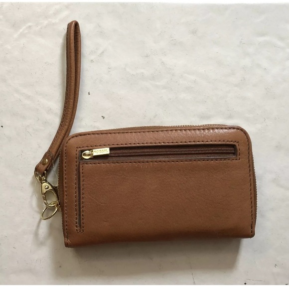 Fossil wallet wristlet Clutch Bag Leather Card - Picture 2 of 8